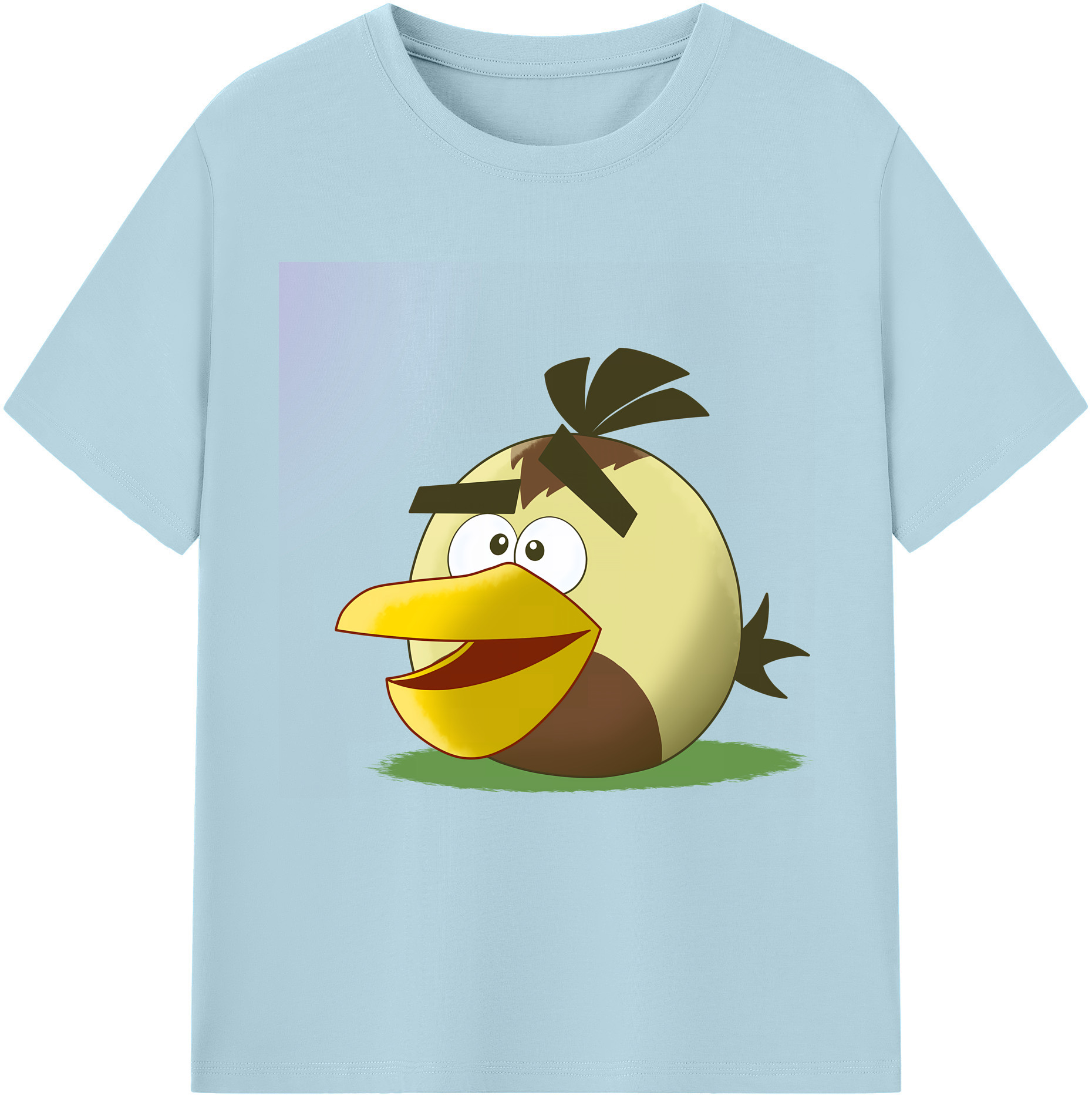 （画像用） Angry Birds アングリーバード 綿100％半袖Tシャツ（フロントプリント）